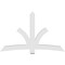 Ekena Millwork Davenport Architectural Grade PVC Gable Bracket, 84"W x 52 1/2"H x 4"D x 6"F, 15/12 Pitch GBP084X53X0406DAV00 - alternate 4